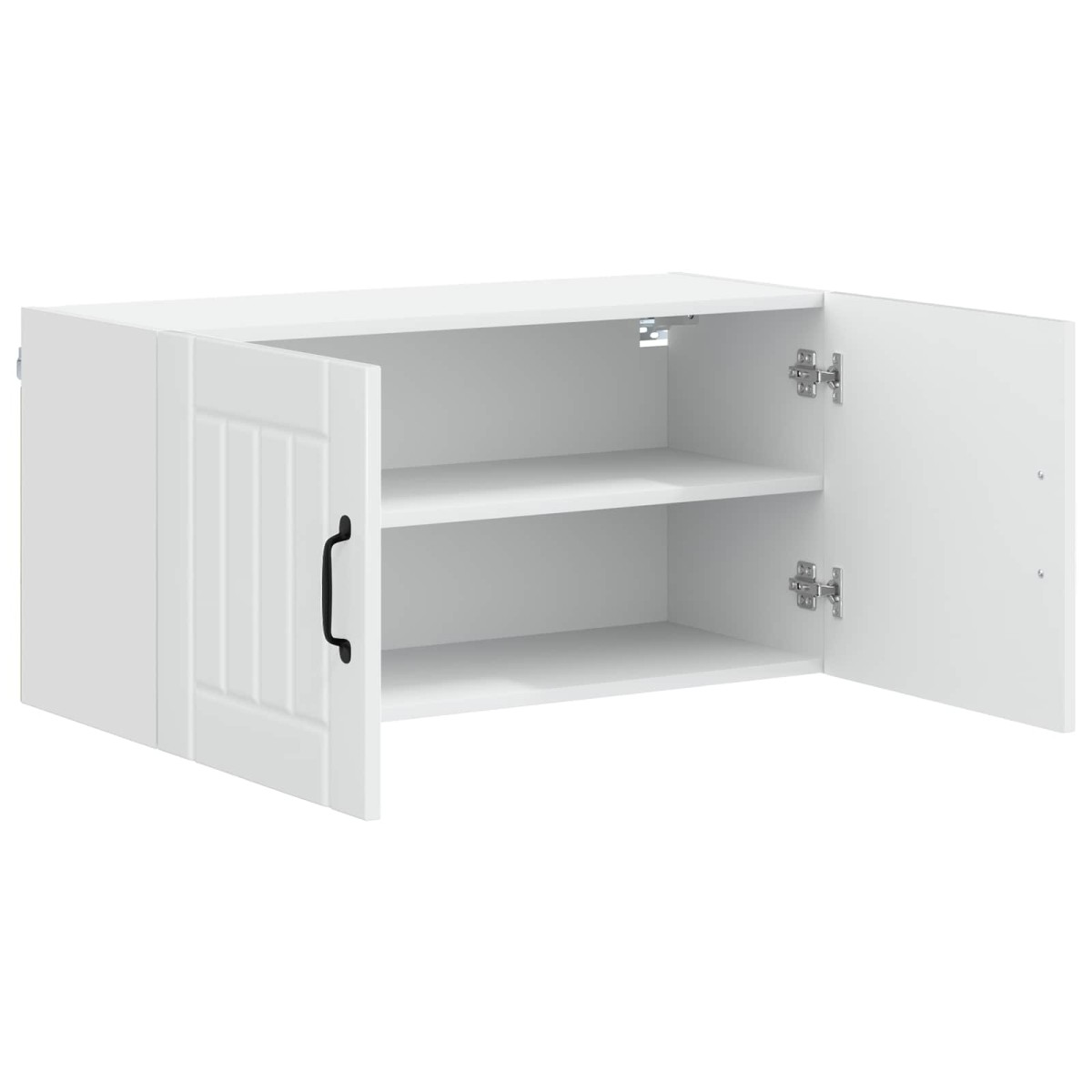 vidaXL Ντουλάπα Τοίχου LUCCA Γυαλιστερό Λευκό 80 x 31 x 40 εκ