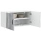 vidaXL Ντουλάπα Τοίχου LUCCA Γκρι Sonoma 80 x 31 x 40 εκ