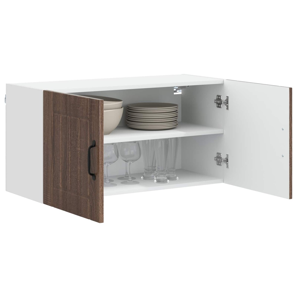 vidaXL Ντουλάπα Τοίχου LUCCA Καφέ Ξύλο Δρυός 80 x 31 x 40 εκ