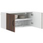 vidaXL Ντουλάπα Τοίχου LUCCA Καφέ Ξύλο Δρυός 80 x 31 x 40 εκ