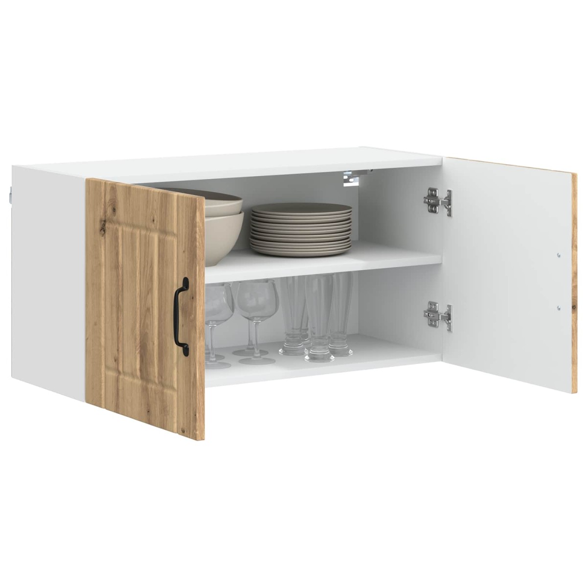 vidaXL Ντουλάπα Τοίχου LUCCA Artisan Δρυς 80 x 31 x 40 εκ