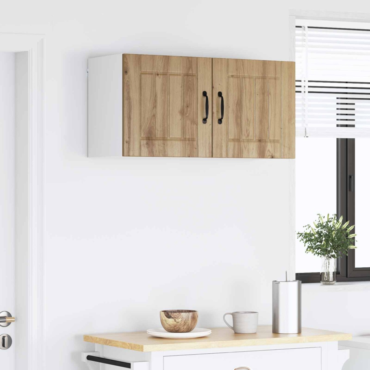 vidaXL Ντουλάπα Τοίχου LUCCA Artisan Δρυς 80 x 31 x 40 εκ