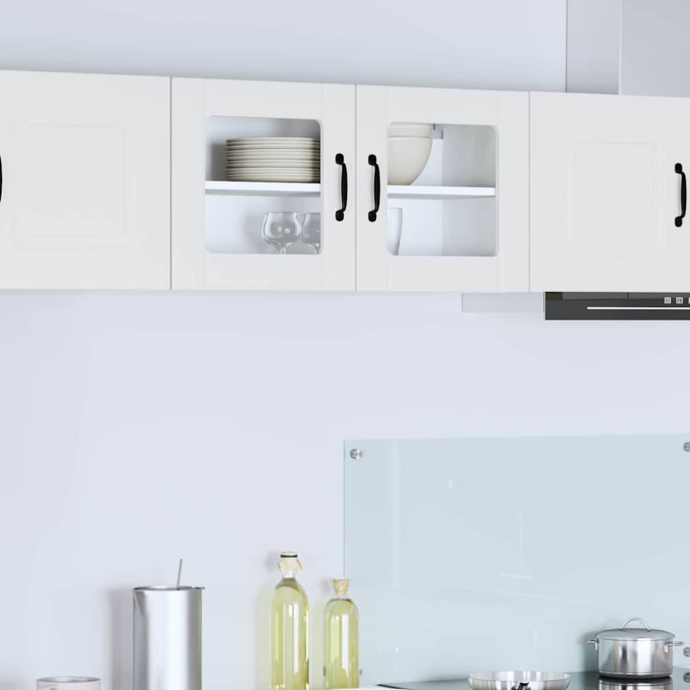 vidaXL Ραφιέρα τοίχου LUCCA Λευκό 80 x 31 x 40 εκ Επεξεργασμένο Ξύλο