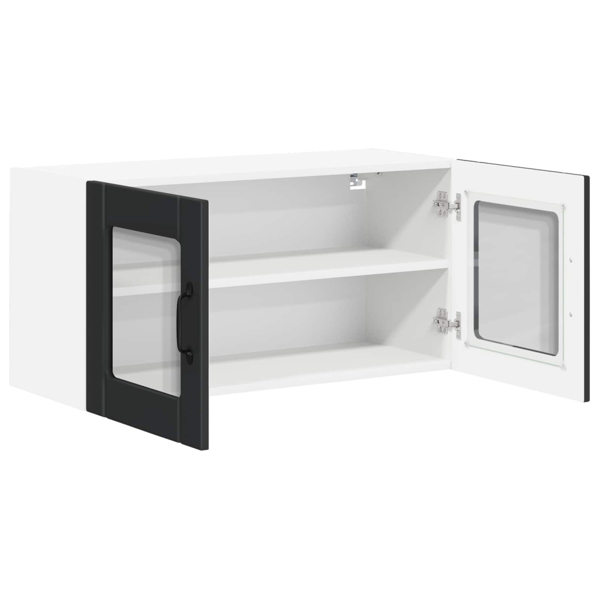 vidaXL Ραφιέρα τοίχου LUCCA Μαύρο 80 x 31 x 40 εκ Επεξεργασμένο Ξύλο