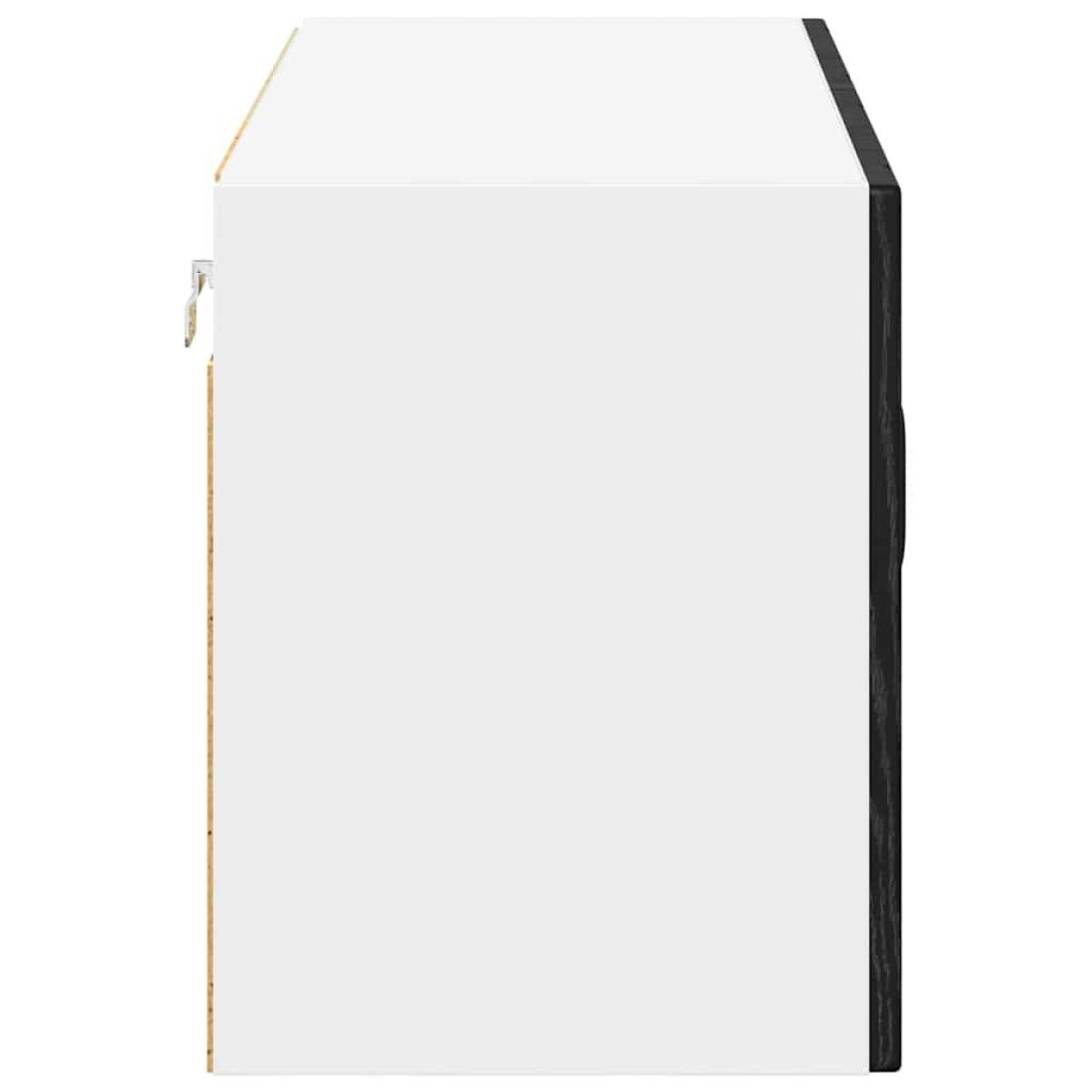 vidaXL Ραφιέρα τοίχου LUCCA Μαύρη Δρυς 80 x 31 x 40 εκ