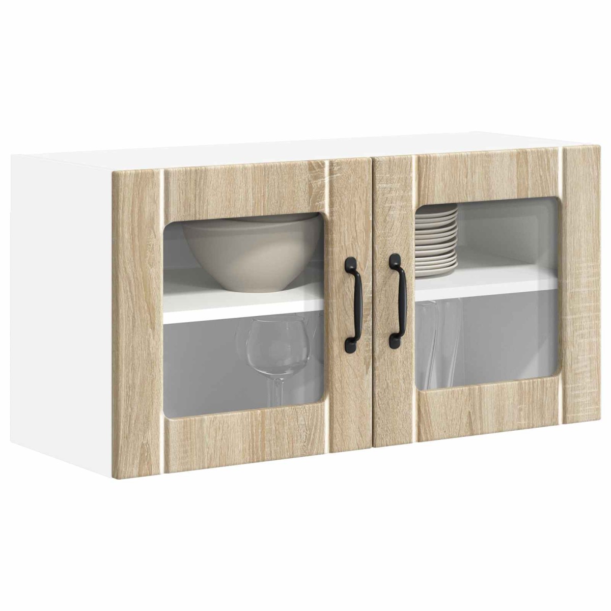 vidaXL Ραφιέρα τοίχου LUCCA Sonoma Δρυς 80 x 31 x 40 εκ