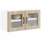 vidaXL Ραφιέρα τοίχου LUCCA Sonoma Δρυς 80 x 31 x 40 εκ