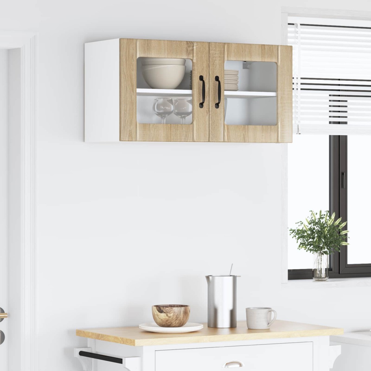 vidaXL Ραφιέρα τοίχου LUCCA Sonoma Δρυς 80 x 31 x 40 εκ