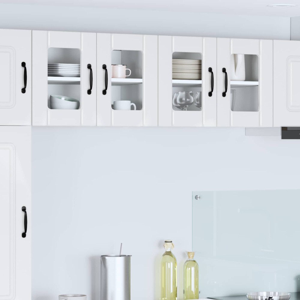 vidaXL Ραφιέρα τοίχου LUCCA Γυαλιστερό Λευκό 60 x 31 x 40 εκ