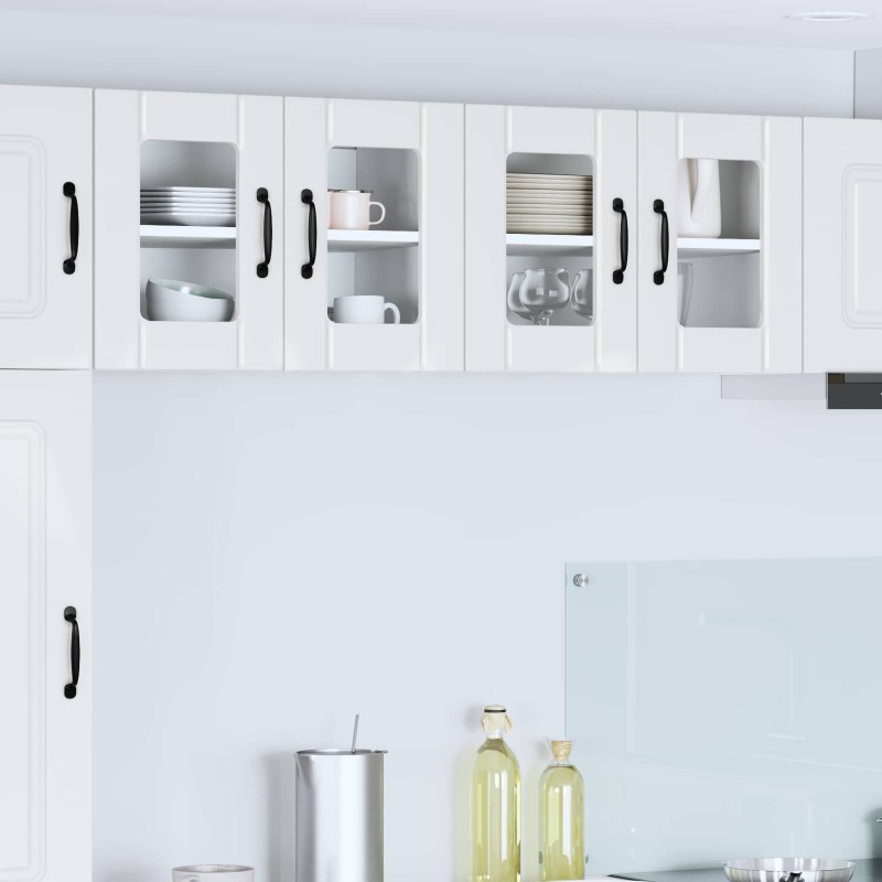vidaXL Ραφιέρα τοίχου LUCCA Γυαλιστερό Λευκό 60 x 31 x 40 εκ