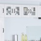 vidaXL Ραφιέρα τοίχου LUCCA Γυαλιστερό Λευκό 60 x 31 x 40 εκ
