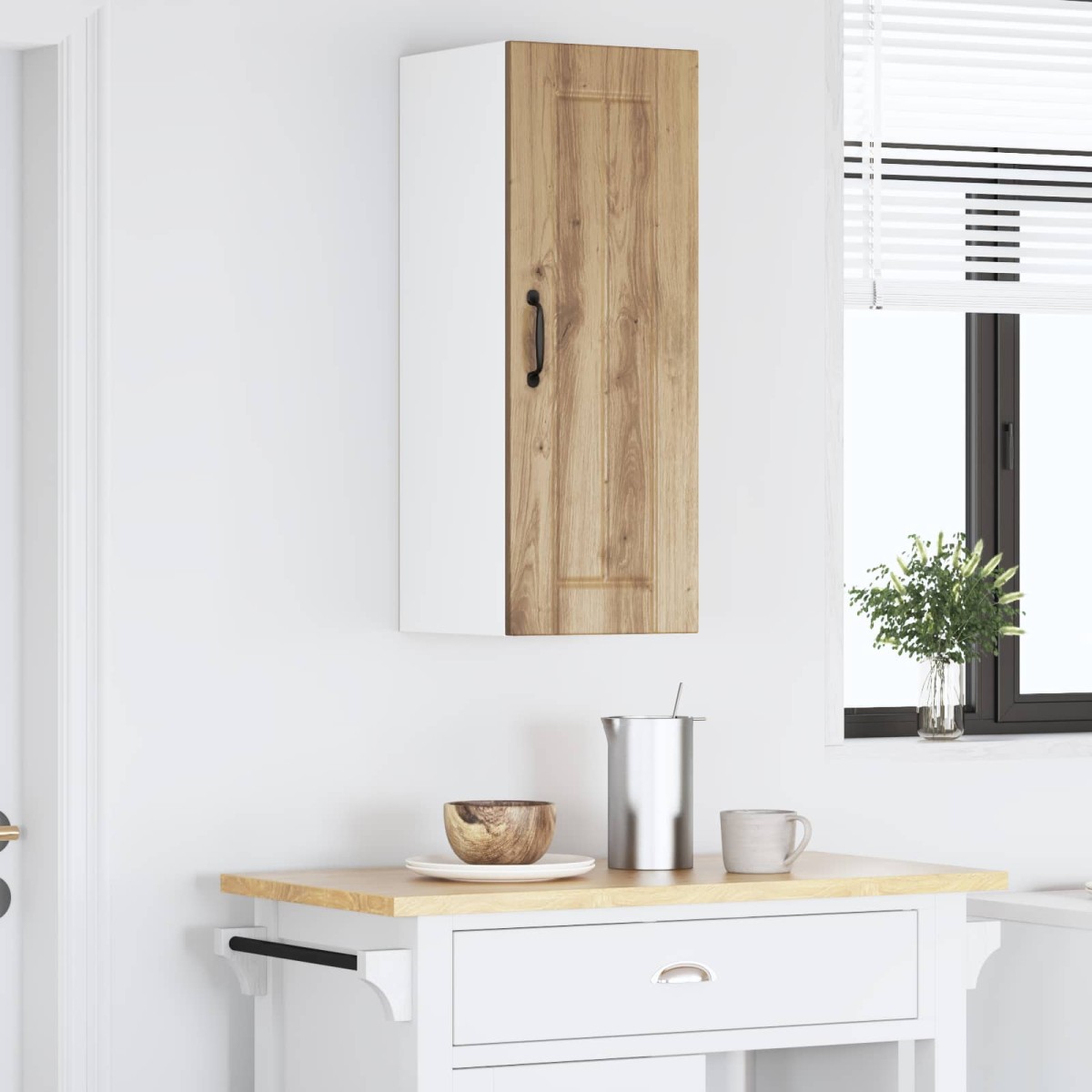 vidaXL Ντουλάπα Τοίχου LUCCA Artisan Δρυς 30 x 31 x 80 εκ.