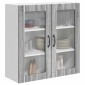 vidaXL Ραφιέρα τοίχου LUCCA Γκρι Sonoma 80 x 31 x 80 εκ.