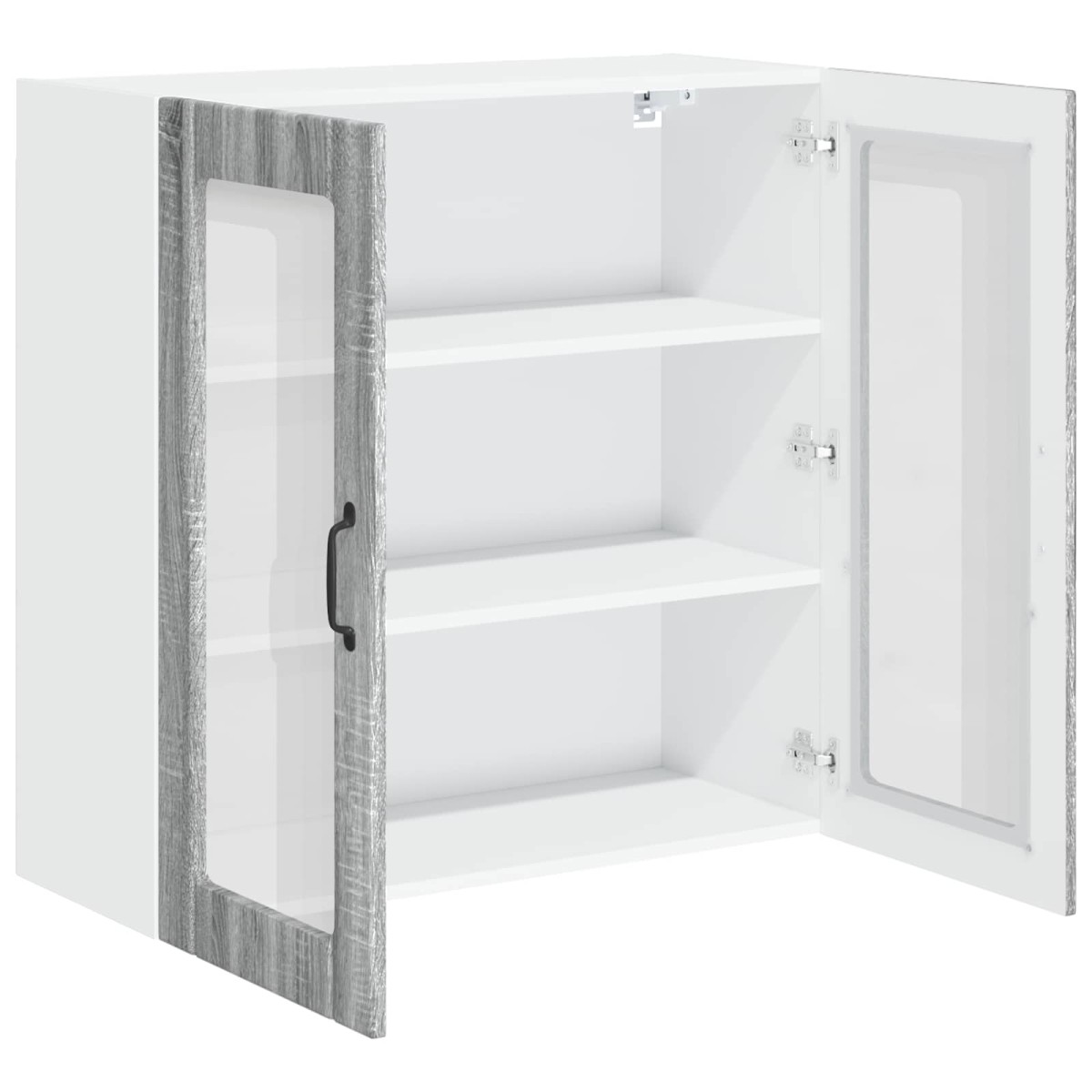 vidaXL Ραφιέρα τοίχου LUCCA Γκρι Sonoma 80 x 31 x 80 εκ.