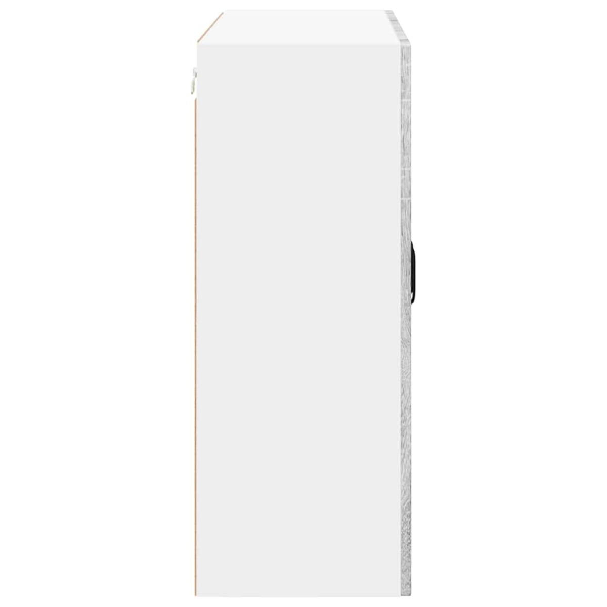 vidaXL Ραφιέρα τοίχου LUCCA Γκρι Sonoma 80 x 31 x 80 εκ.