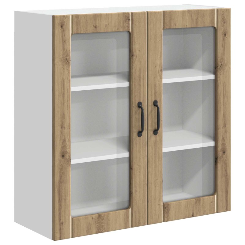 vidaXL Ραφιέρα τοίχου LUCCA Artisan Δρυς 80 x 31 x 80 εκ.