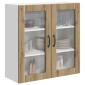 vidaXL Ραφιέρα τοίχου LUCCA Artisan Δρυς 80 x 31 x 80 εκ.