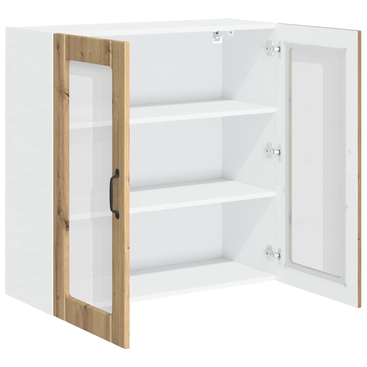 vidaXL Ραφιέρα τοίχου LUCCA Artisan Δρυς 80 x 31 x 80 εκ.