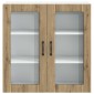 vidaXL Ραφιέρα τοίχου LUCCA Artisan Δρυς 80 x 31 x 80 εκ.