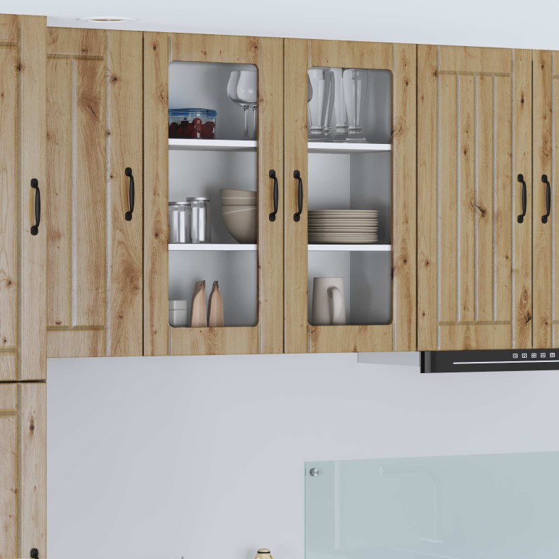 vidaXL Ραφιέρα τοίχου LUCCA Artisan Δρυς 80 x 31 x 80 εκ.