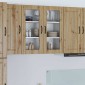 vidaXL Ραφιέρα τοίχου LUCCA Artisan Δρυς 80 x 31 x 80 εκ.