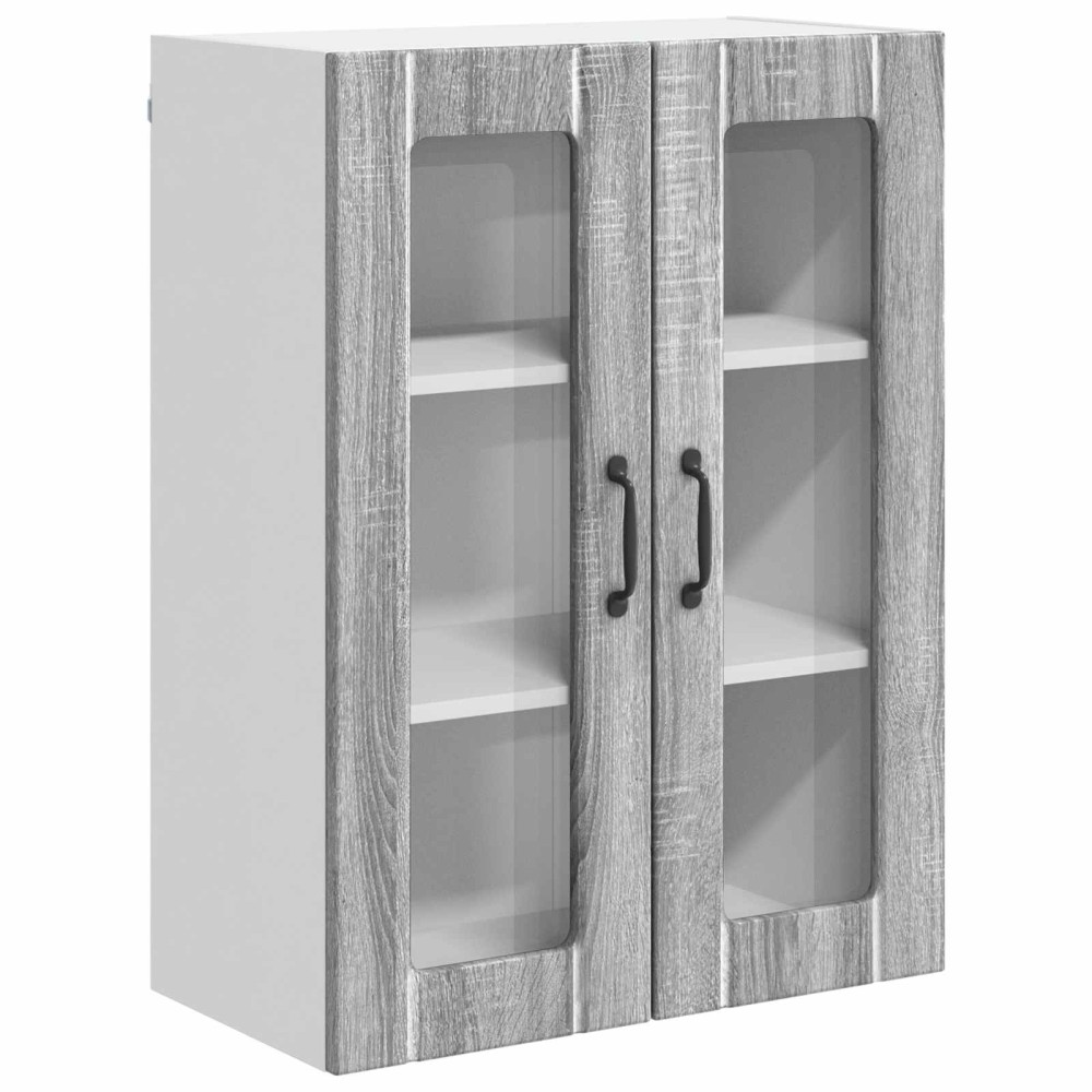 vidaXL Ραφιέρα τοίχου LUCCA Γκρι Sonoma 60 x 31 x 80 εκ.