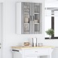 vidaXL Ραφιέρα τοίχου LUCCA Γκρι Sonoma 60 x 31 x 80 εκ.