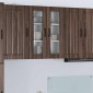 vidaXL Ραφιέρα τοίχου LUCCA Καφέ Ξύλο Δρυός 60 x 31 x 80 εκ.