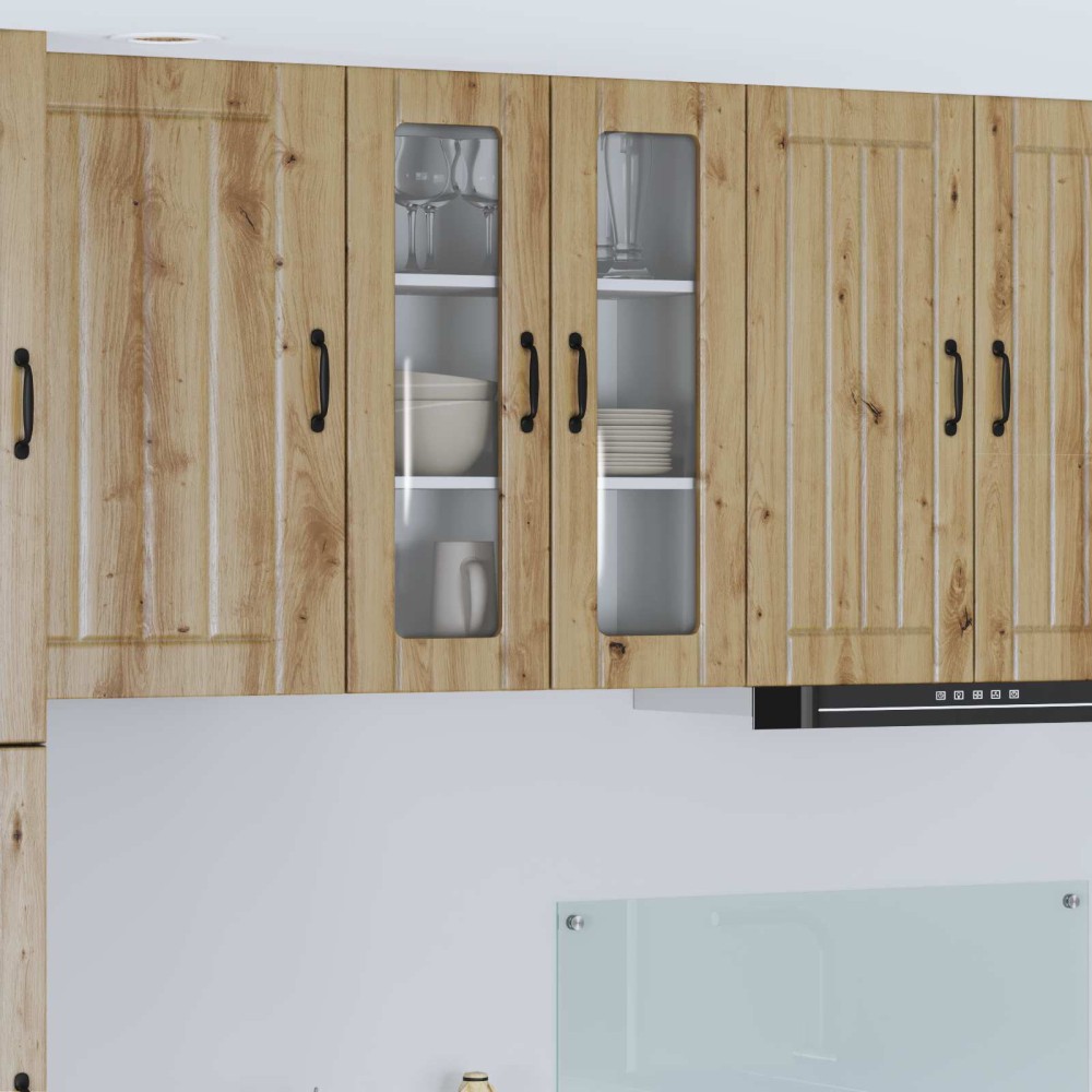 vidaXL Ραφιέρα τοίχου LUCCA Artisan Δρυς 60 x 31 x 80 εκ.