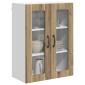 vidaXL Ραφιέρα τοίχου LUCCA Artisan Δρυς 60 x 31 x 80 εκ.