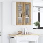 vidaXL Ραφιέρα τοίχου LUCCA Artisan Δρυς 60 x 31 x 80 εκ.