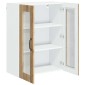 vidaXL Ραφιέρα τοίχου LUCCA Artisan Δρυς 60 x 31 x 80 εκ.