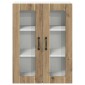 vidaXL Ραφιέρα τοίχου LUCCA Artisan Δρυς 60 x 31 x 80 εκ.