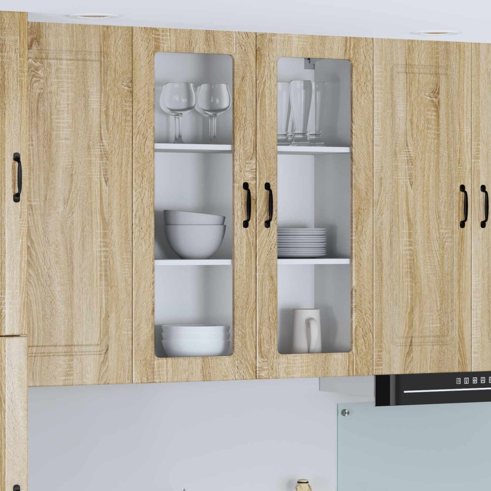 vidaXL Ραφιέρα τοίχου LUCCA Sonoma Δρυς 80 x 31 x 100 εκ.