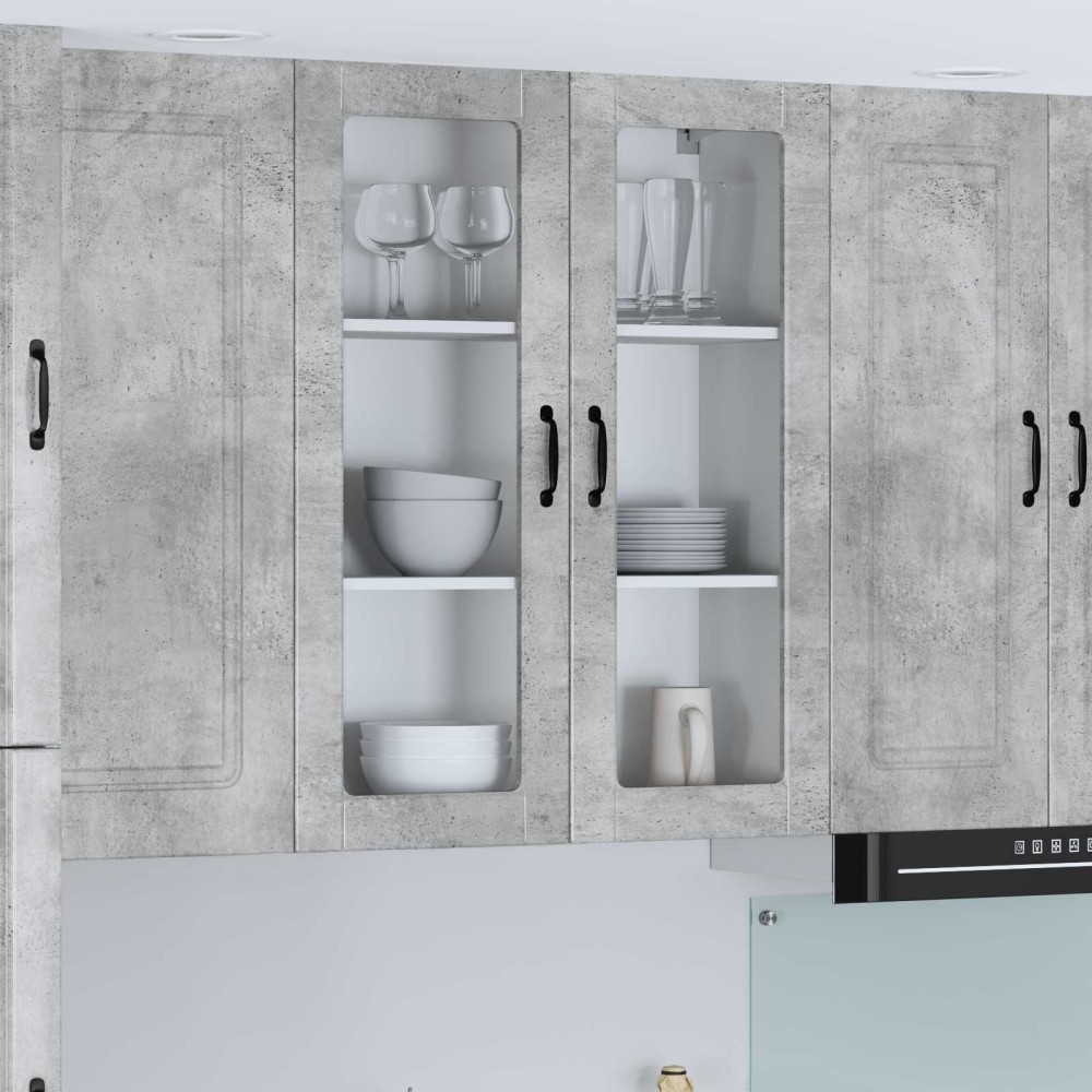 vidaXL Ραφιέρα τοίχου LUCCA Γκρι Σκυροδέματος 80 x 31 x 100 εκ.
