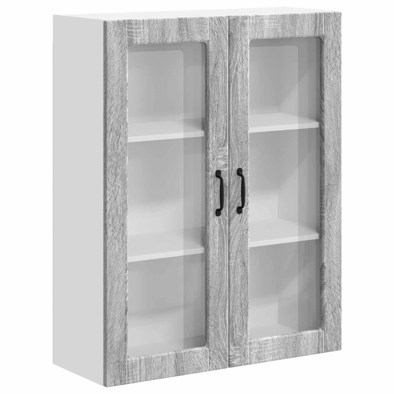 vidaXL Ραφιέρα τοίχου LUCCA Γκρι Sonoma 80 x 31 x 100 εκ.