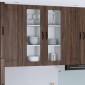 vidaXL Ραφιέρα τοίχου LUCCA Καφέ Ξύλο Δρυός 80 x 31 x 100 εκ.