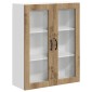 vidaXL Ραφιέρα τοίχου LUCCA Artisan Δρυς 80 x 31 x 100 εκ.