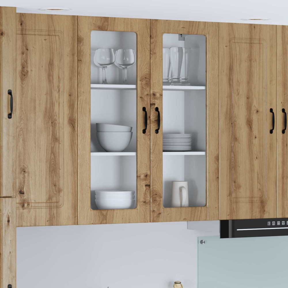 vidaXL Ραφιέρα τοίχου LUCCA Artisan Δρυς 80 x 31 x 100 εκ.