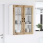 vidaXL Ραφιέρα τοίχου LUCCA Artisan Δρυς 80 x 31 x 100 εκ.