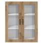 vidaXL Ραφιέρα τοίχου LUCCA Artisan Δρυς 80 x 31 x 100 εκ.