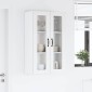 vidaXL Ραφιέρα τοίχου LUCCA Λευκό 60 x 31 x 100 εκ. Επεξεργασμένο Ξύλο