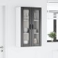 vidaXL Ραφιέρα τοίχου LUCCA Μαύρο 60 x 31 x 100 εκ. Επεξεργασμένο Ξύλο