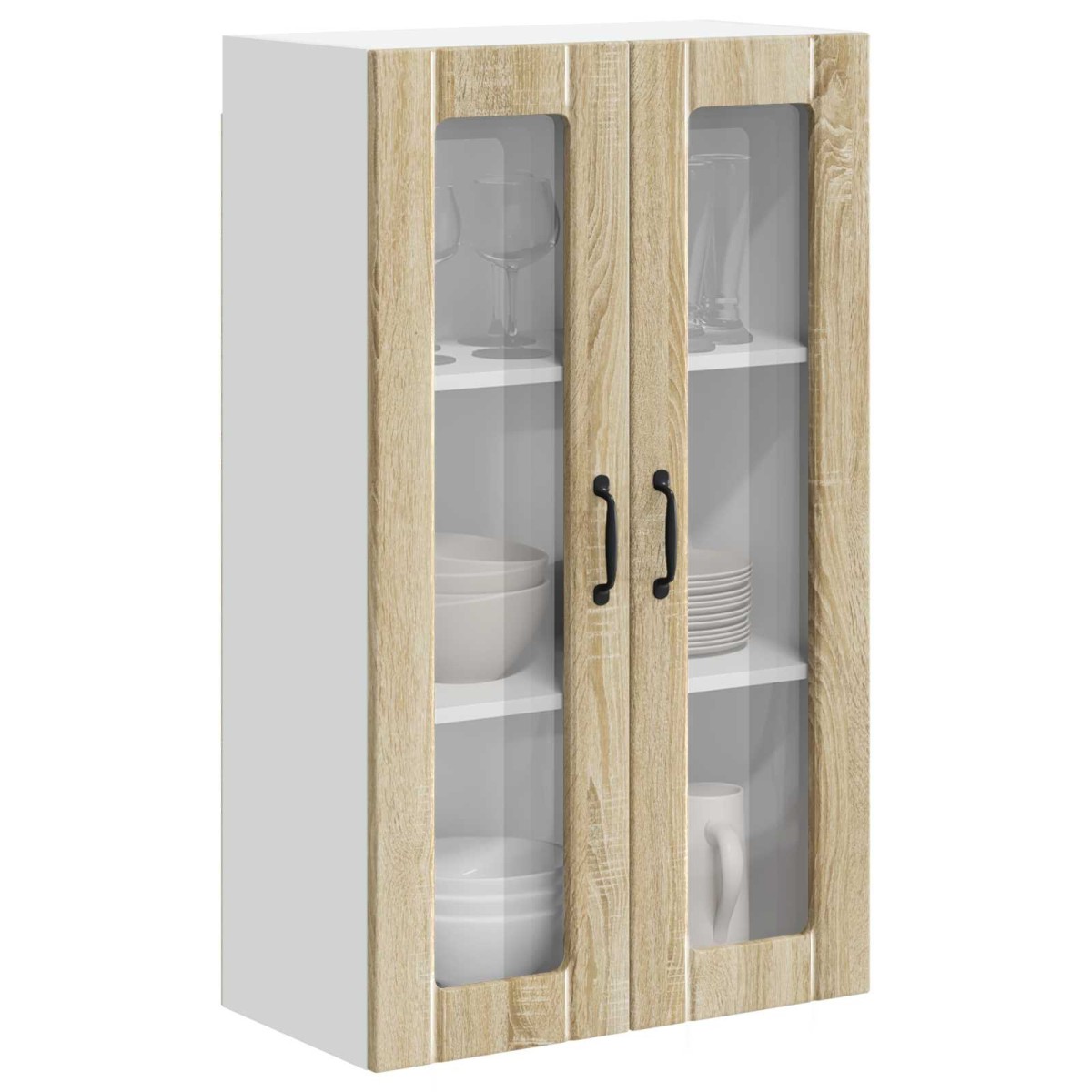 vidaXL Ραφιέρα τοίχου LUCCA Sonoma Δρυς 60 x 31 x 100 εκ.