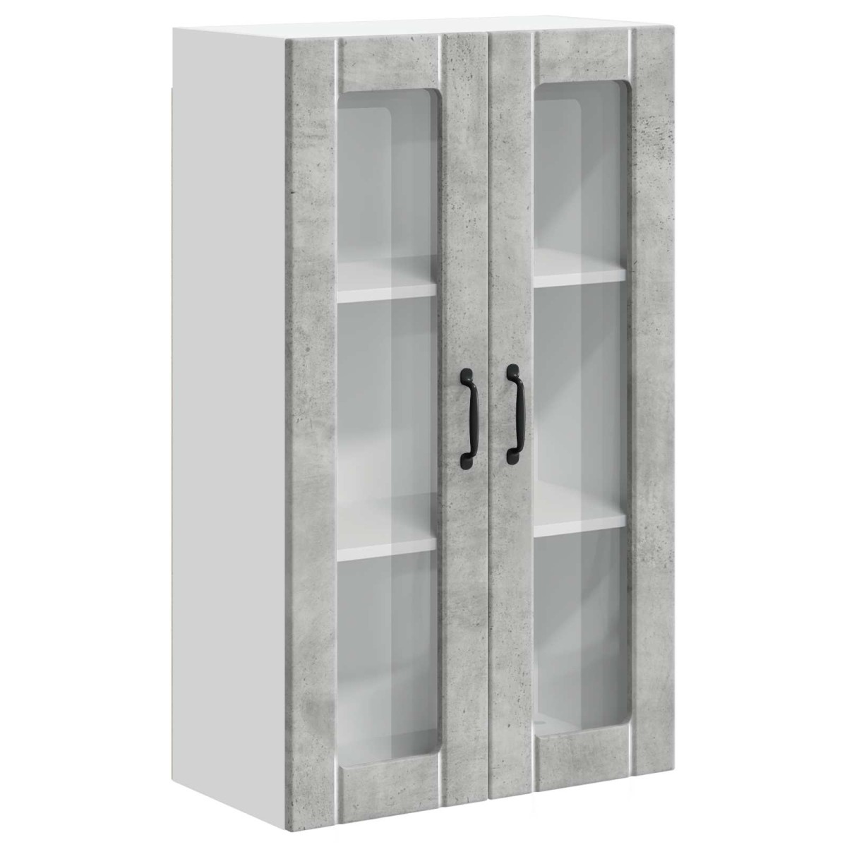 vidaXL Ραφιέρα τοίχου LUCCA Γκρι Σκυροδέματος 60 x 31 x 100 εκ.