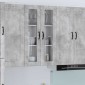 vidaXL Ραφιέρα τοίχου LUCCA Γκρι Σκυροδέματος 60 x 31 x 100 εκ.