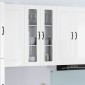vidaXL Ραφιέρα τοίχου LUCCA Γυαλιστερό Λευκό 60 x 31 x 100 εκ.