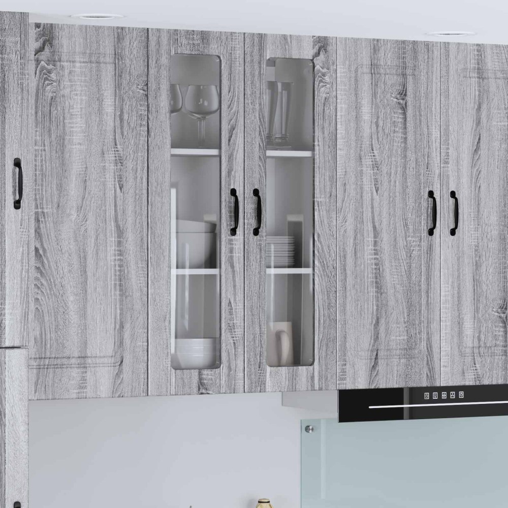 vidaXL Ραφιέρα τοίχου LUCCA Γκρι Sonoma 60 x 31 x 100 εκ.