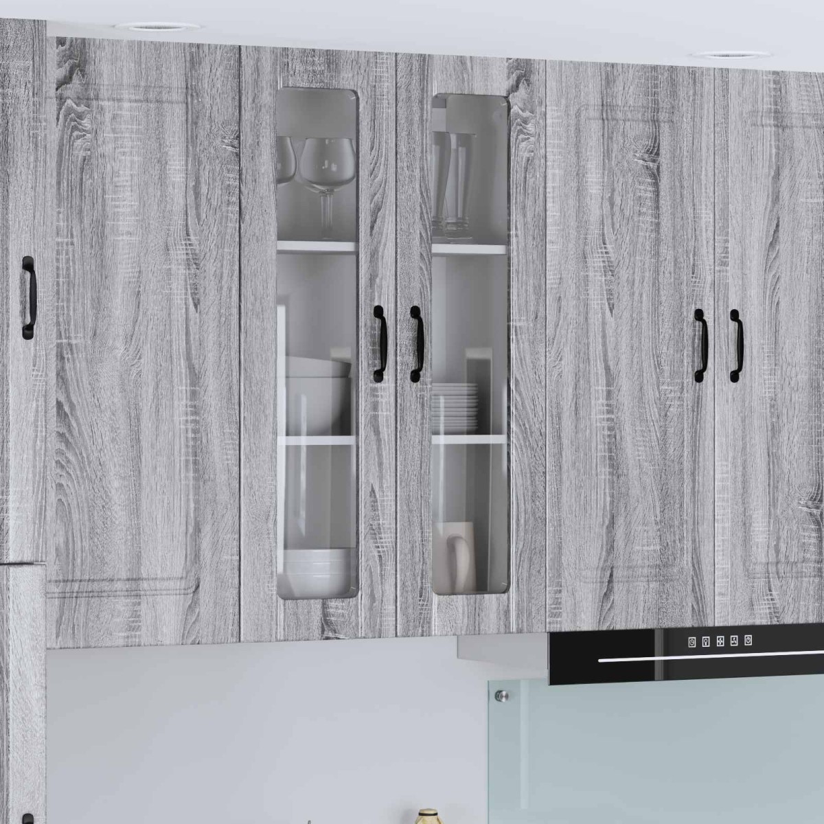vidaXL Ραφιέρα τοίχου LUCCA Γκρι Sonoma 60 x 31 x 100 εκ.