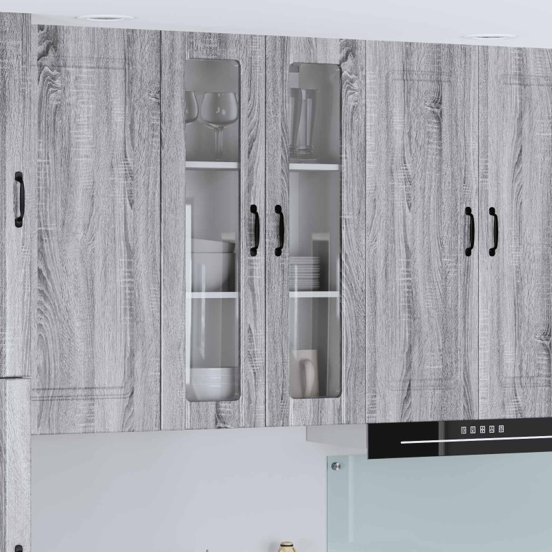 vidaXL Ραφιέρα τοίχου LUCCA Γκρι Sonoma 60 x 31 x 100 εκ.
